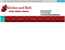 Tablet Screenshot of a1kitchenandbath.com